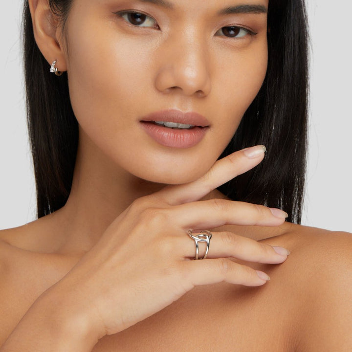 Anillo Astrid plateado