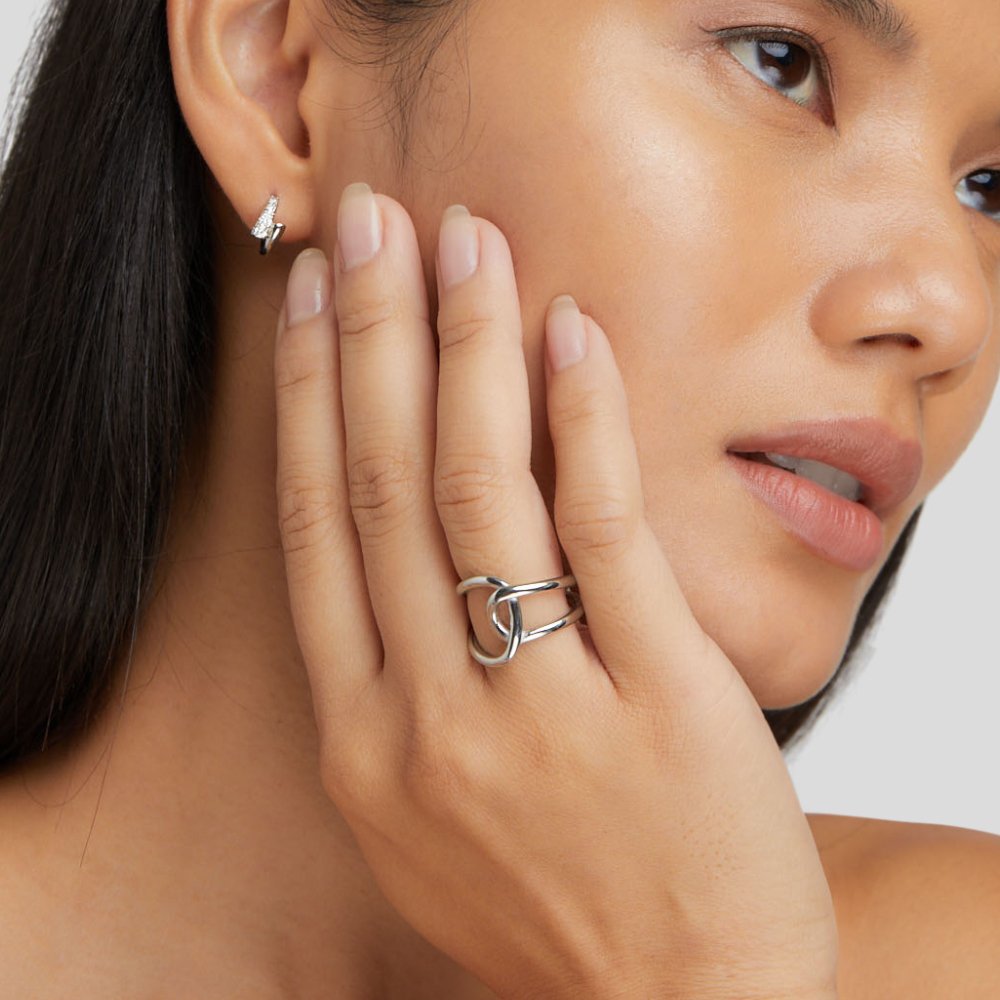 Anillo Astrid plateado