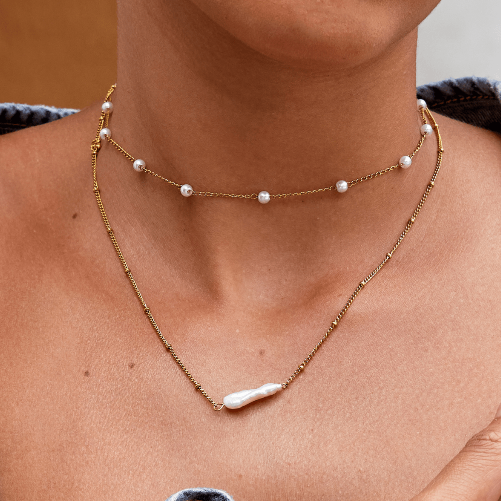 Collar de perlas barrocas Atasha