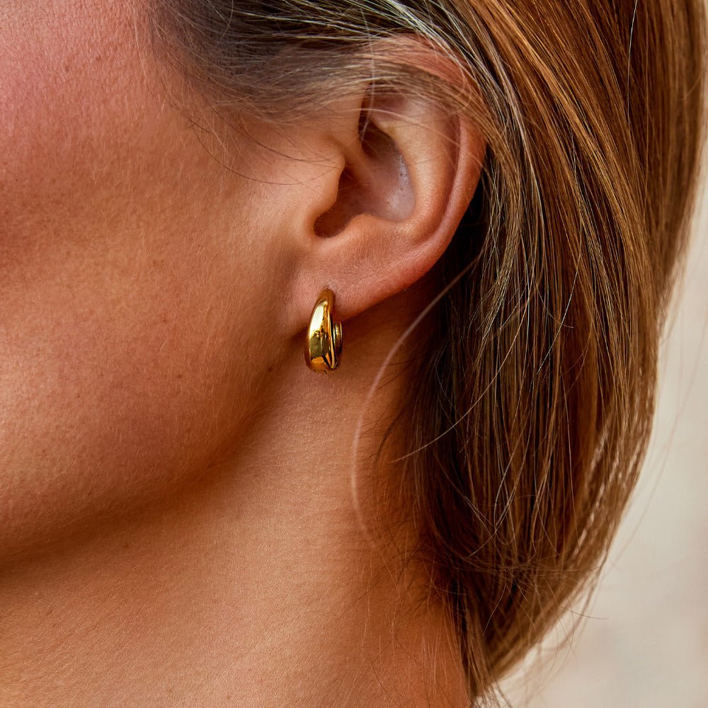 Pendientes de aro dorados Audrey