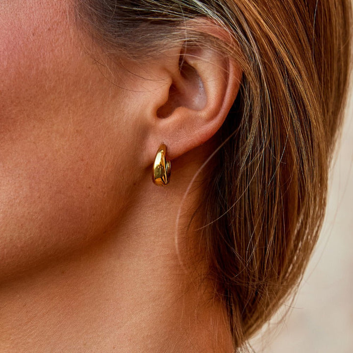 Pendientes de aro dorados Audrey