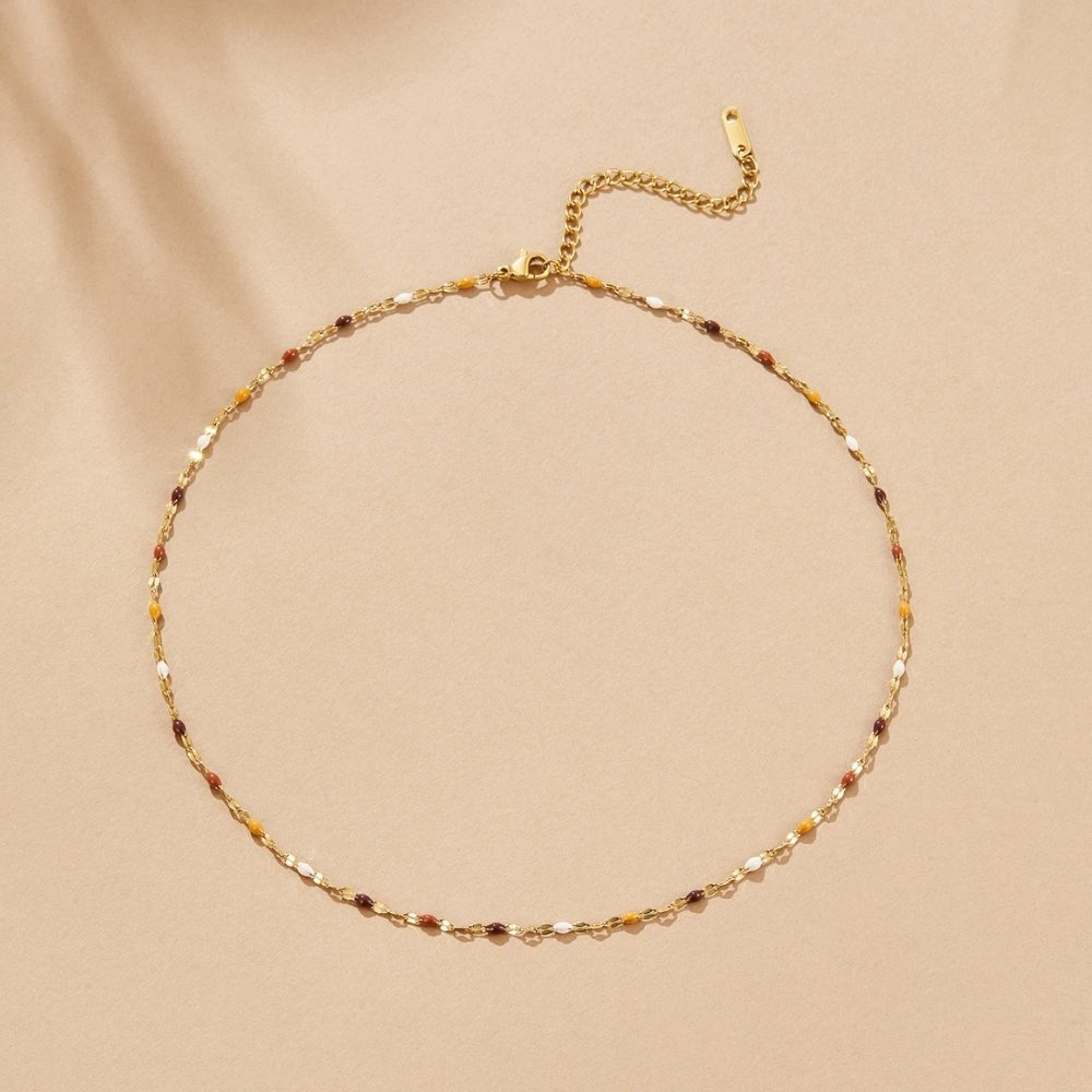 Collar Aurora de piedras y perlas