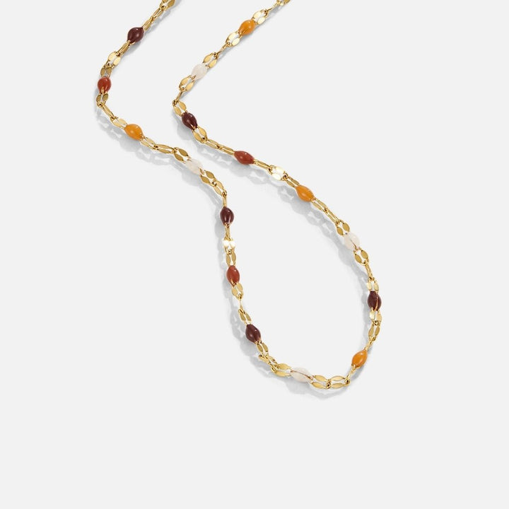 Collar Aurora de piedras y perlas