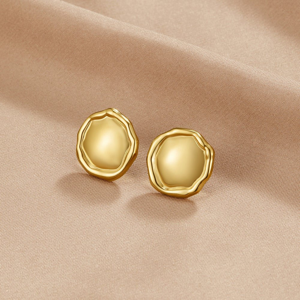Pendientes rondes dorados Ava