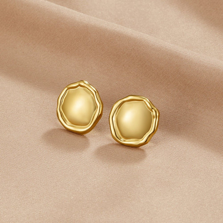 Pendientes rondes dorados Ava