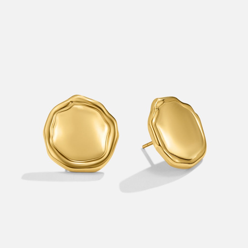 Pendientes rondes dorados Ava