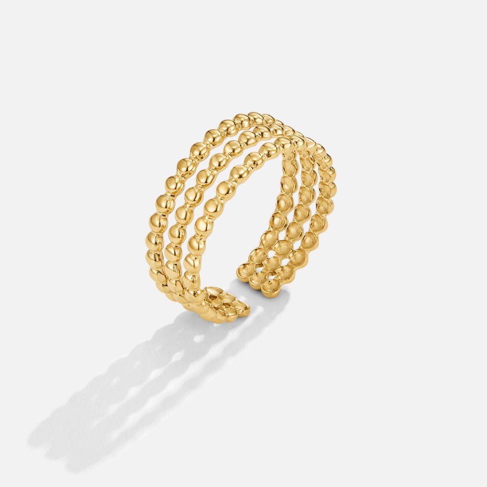 Collar perlas Ohio dorado