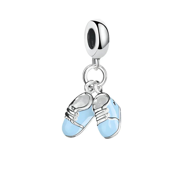 Colgante azul para zapatos de niño