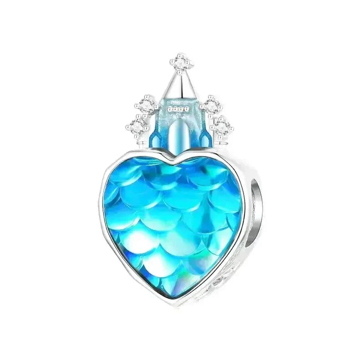 Colgante de corazón azul