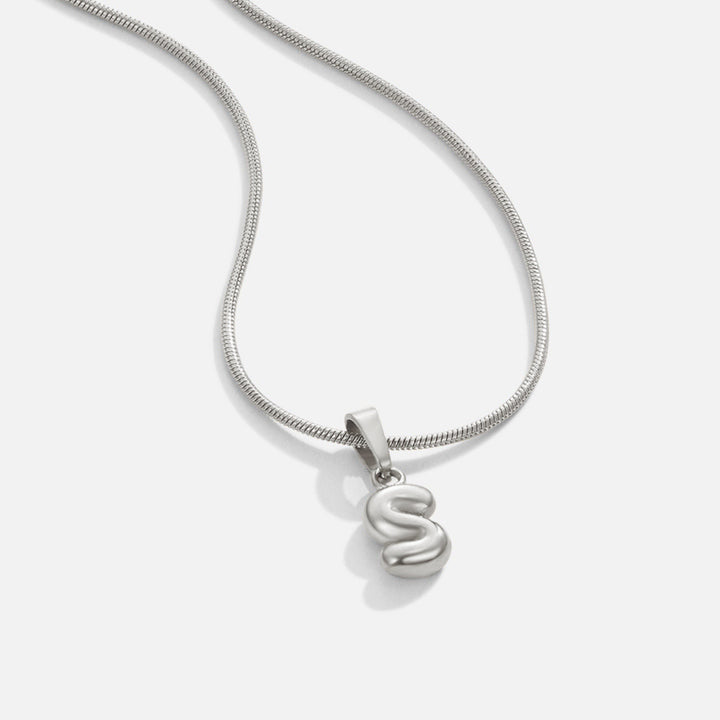 Collar Letra Efecto Globo