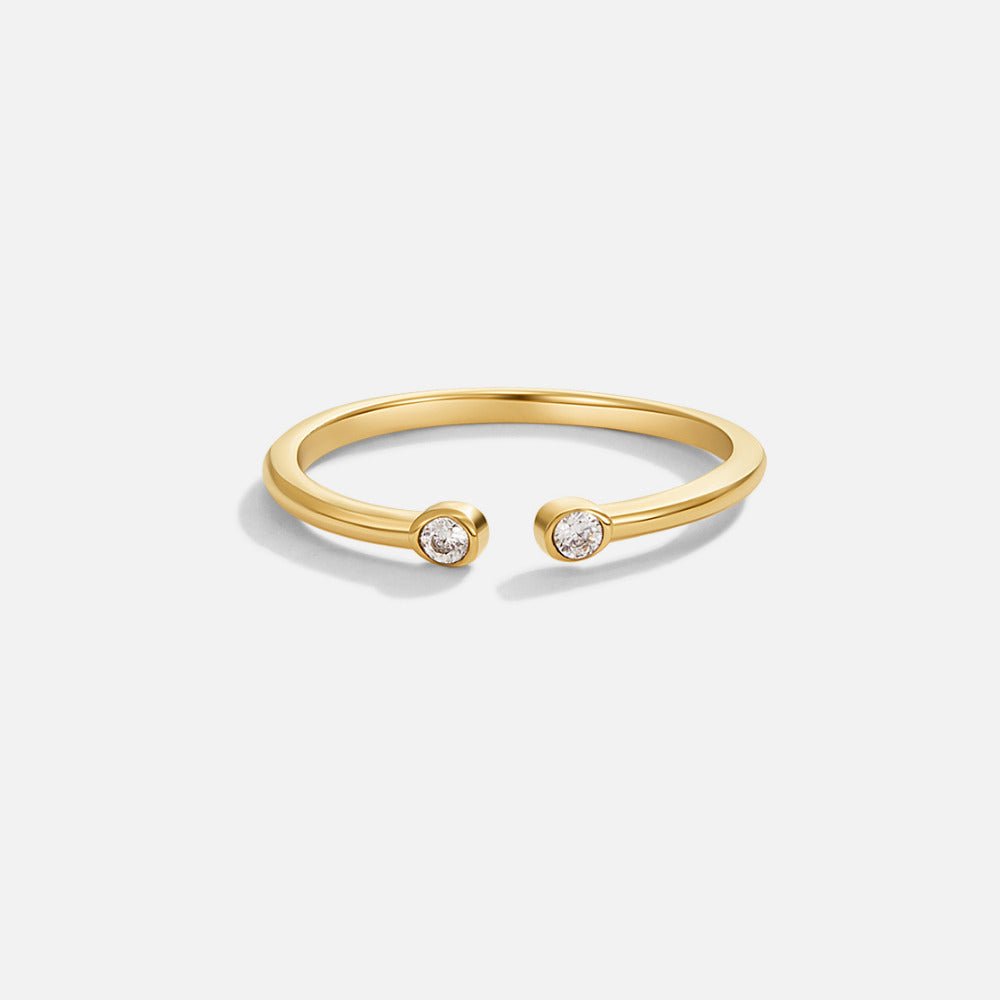 Anillo Cali dorado cristal
