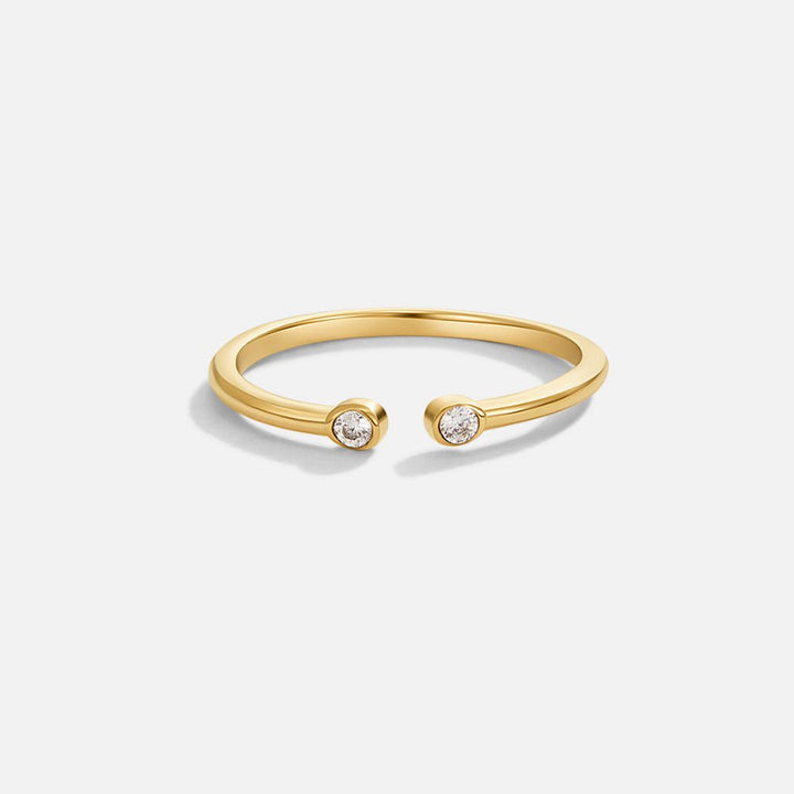 Anillo Cali dorado cristal