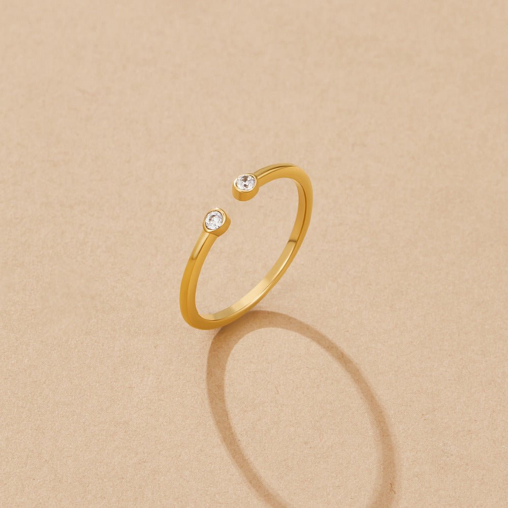 Anillo Cali dorado cristal