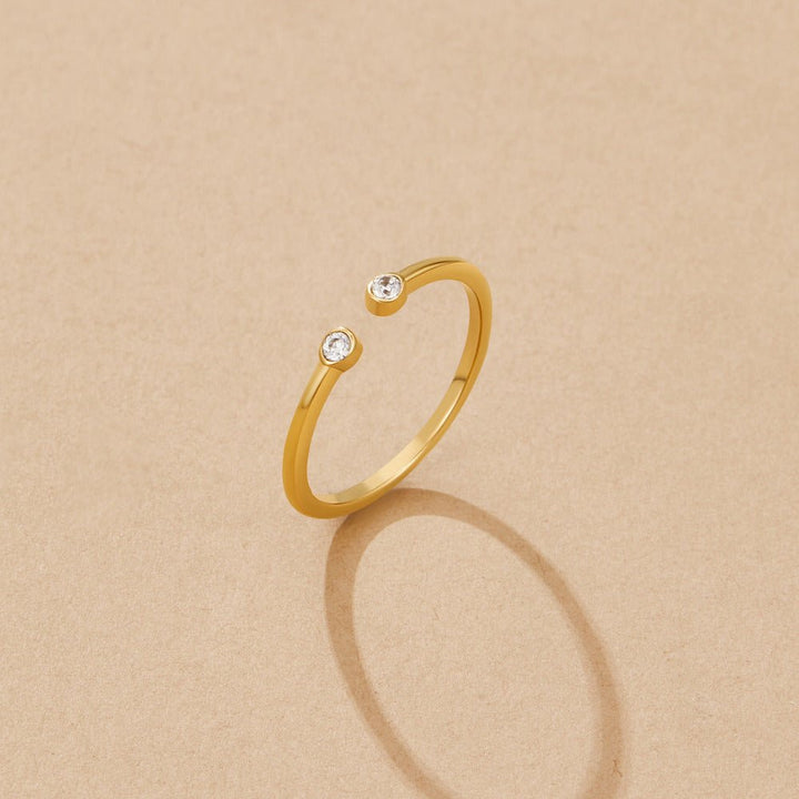 Anillo Cali dorado cristal