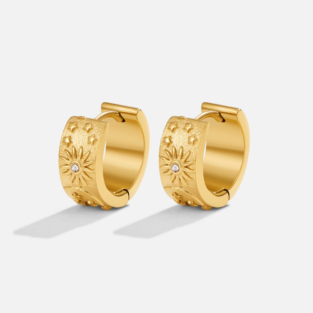 Pendientes celestiales dorados