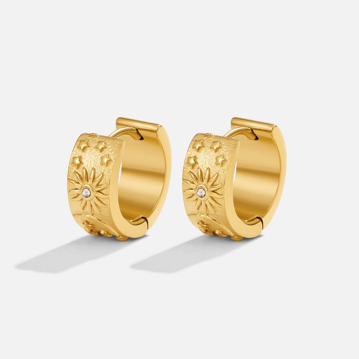 Pendientes celestiales dorados