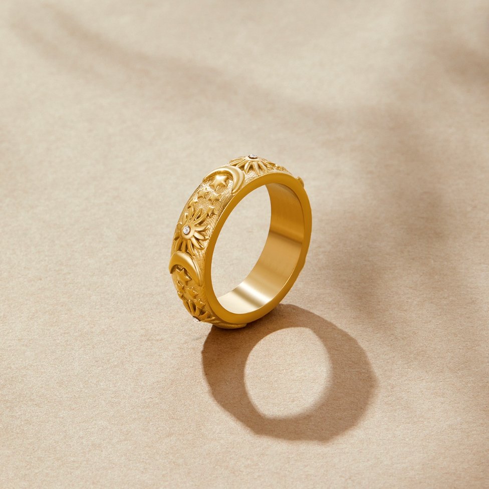 Pendientes celestial dorado