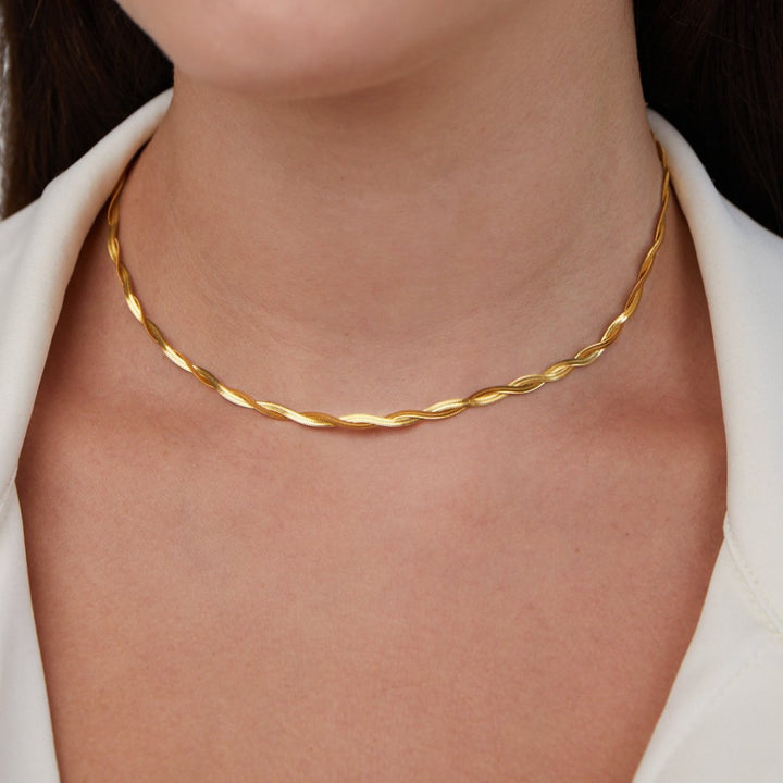Collar Chiara de cadena de serpiente premium