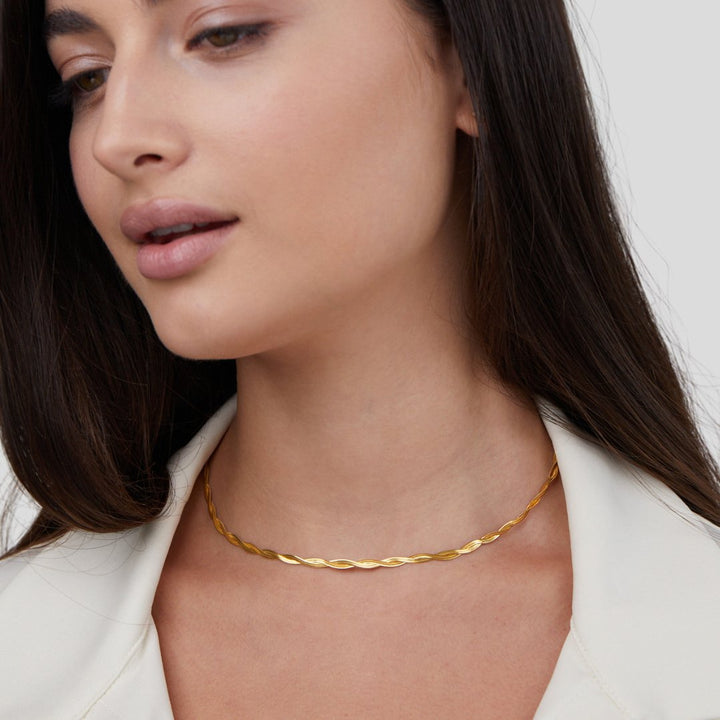 Collar Chiara de cadena de serpiente premium