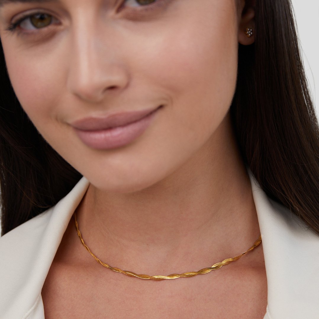 Collar Chiara de cadena de serpiente premium