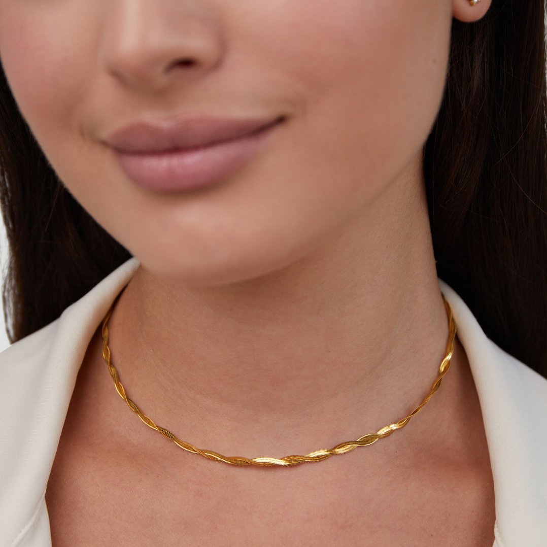 Collar Chiara de cadena de serpiente premium