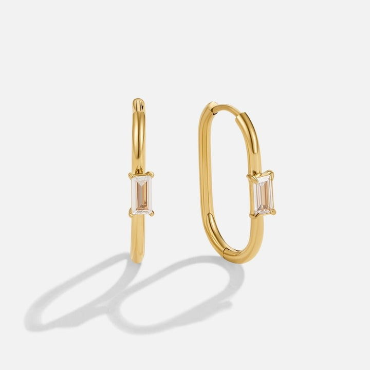 Pendientes Diana dorados con cristales