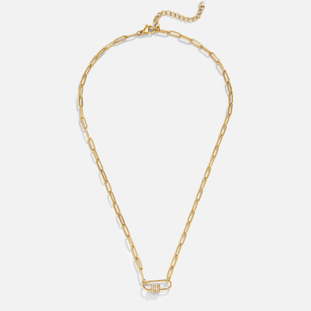 Collar con colgante en forma de clip