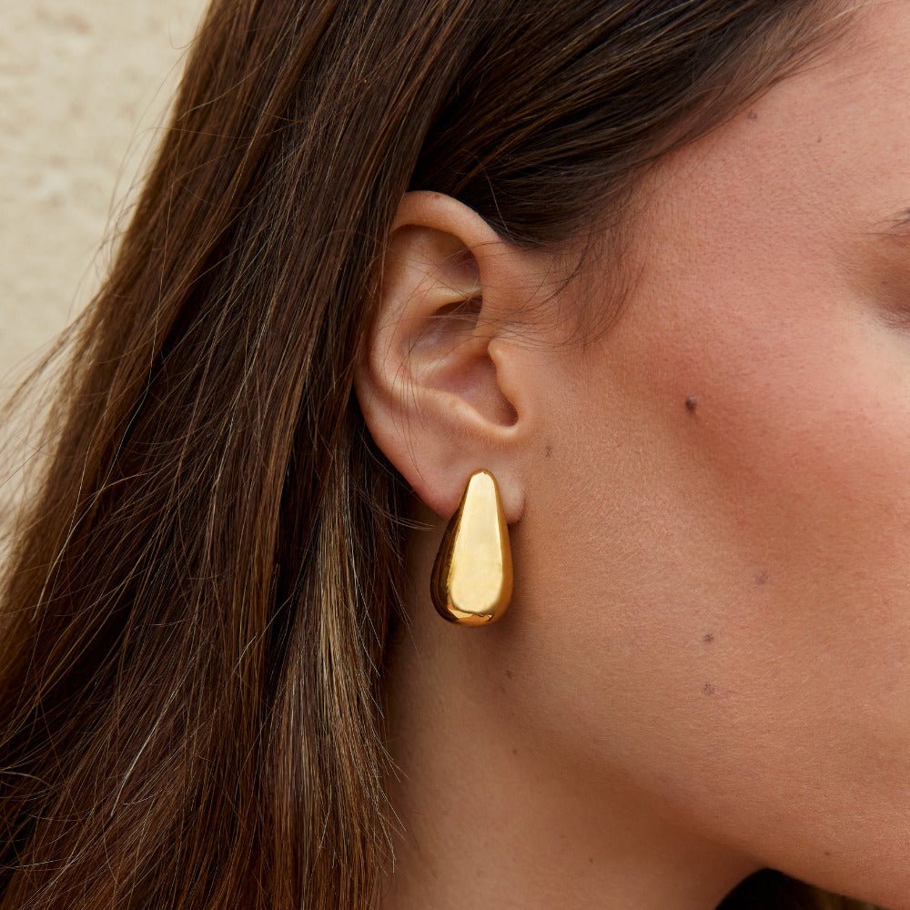 Pendientes gota Dakota dorados