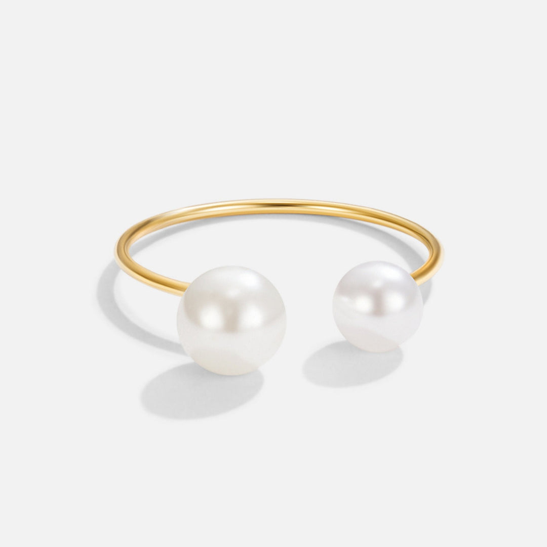 Anillo Durya doble perlas