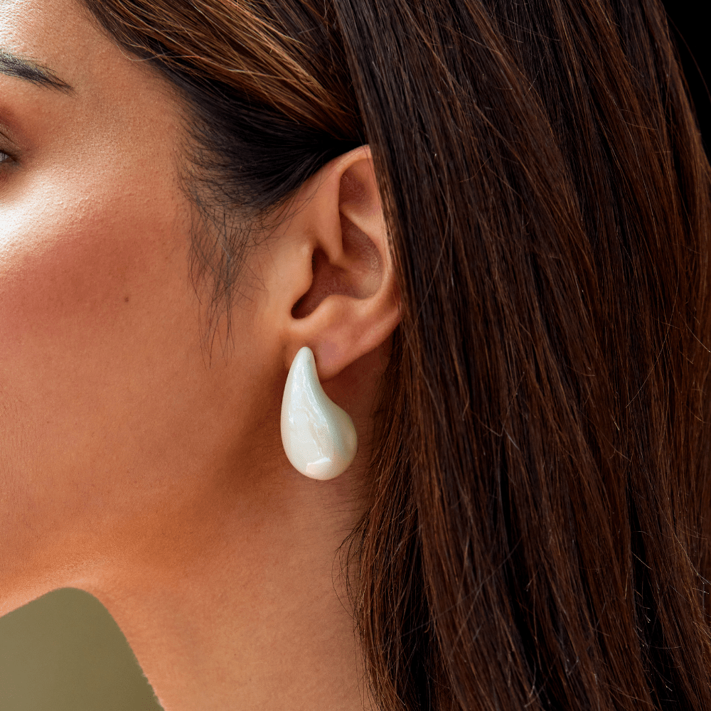 Pendientes Elena gota perlée