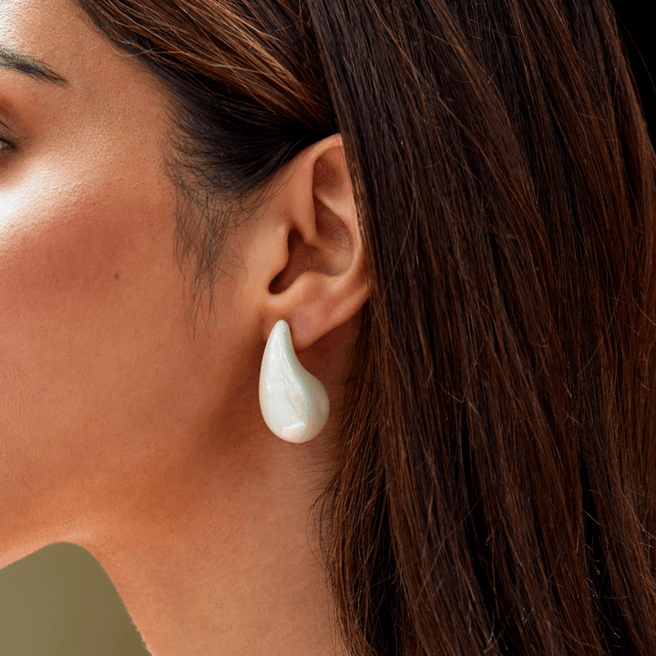 Pendientes Elena gota perlée