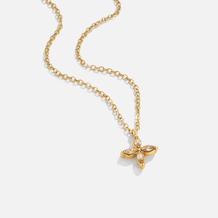Collar floral Elowyn de cristal