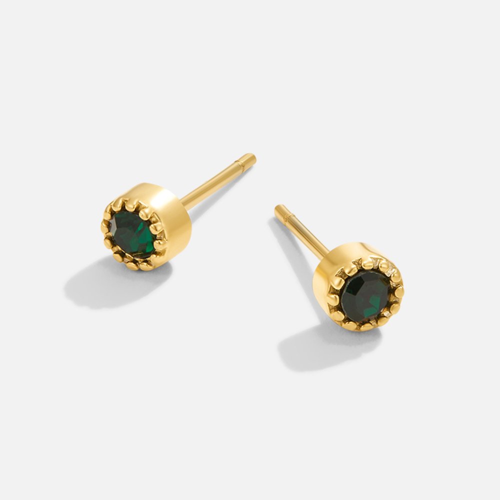 Pendientes verde esmeralda
