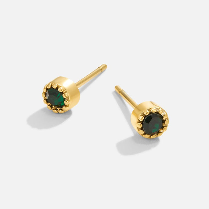 Pendientes verde esmeralda