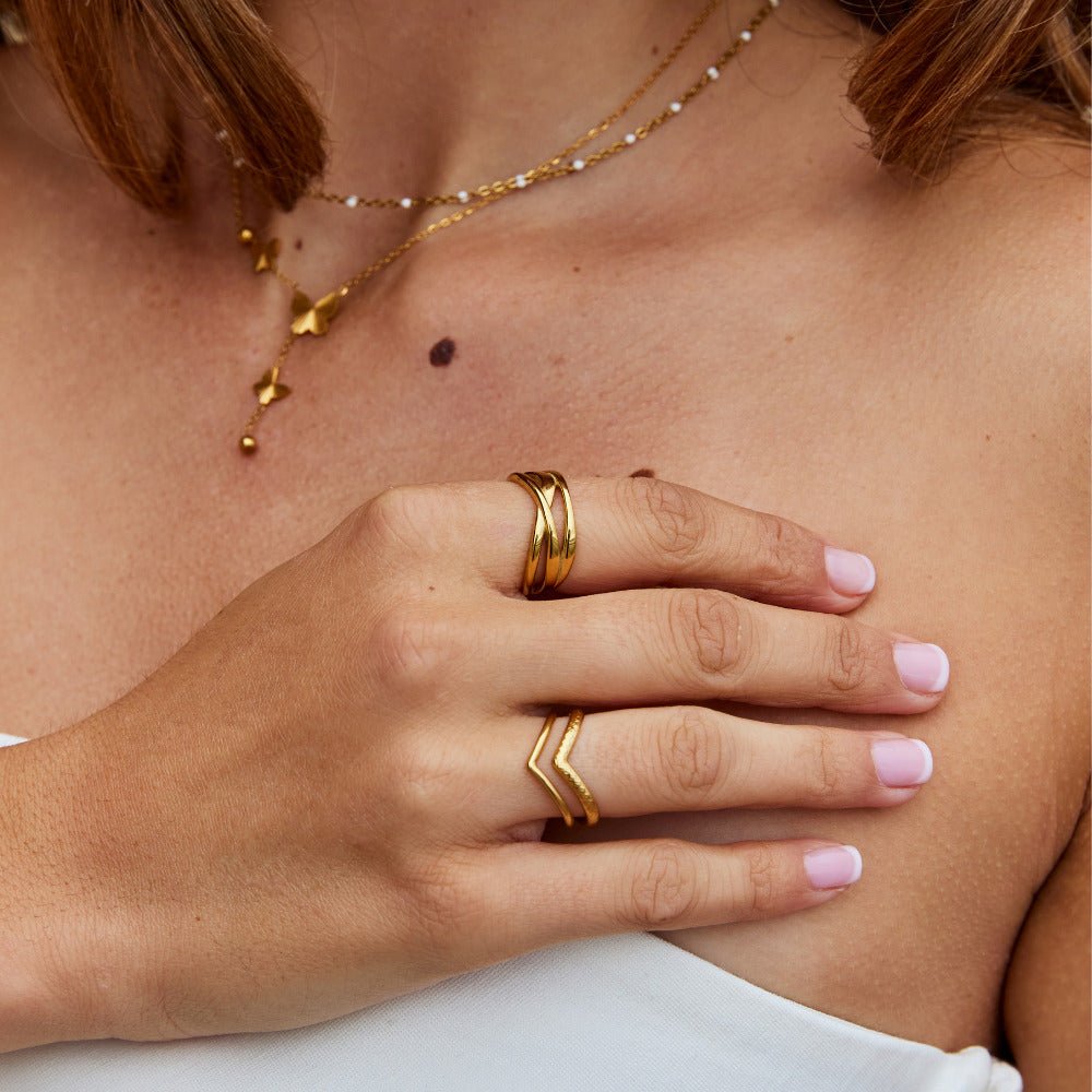 Anillo entrelazado Maisie oro