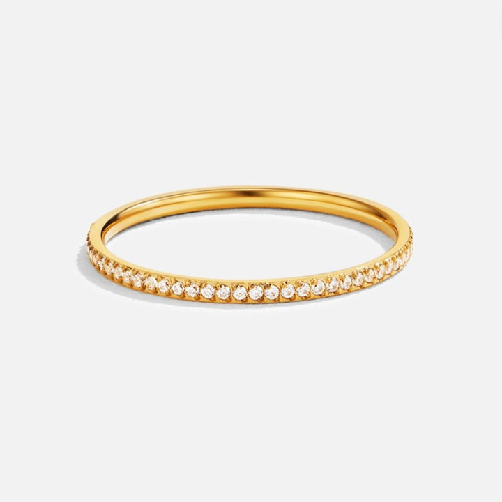 Anillo eternidad 18K cristal