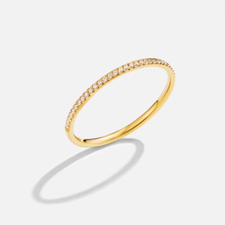 Anillo eternidad 18K cristal
