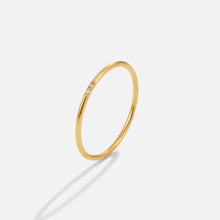 Anillo set Eula oro cristal