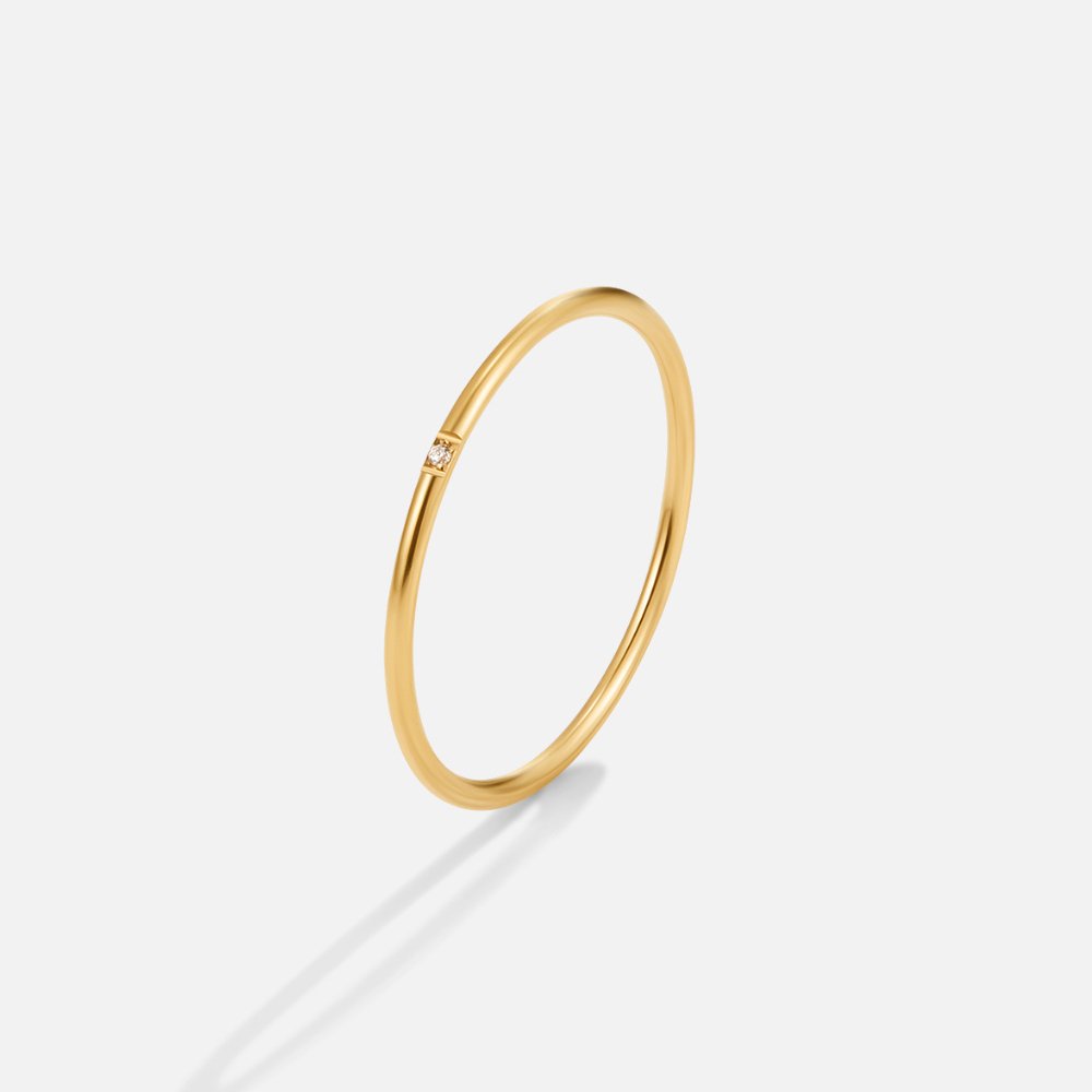 Anillo set Eula oro cristal