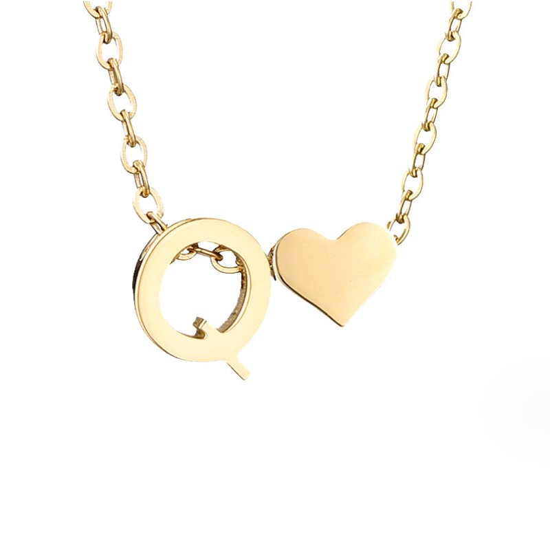 Collar dorado Amor Eterno y Hoja