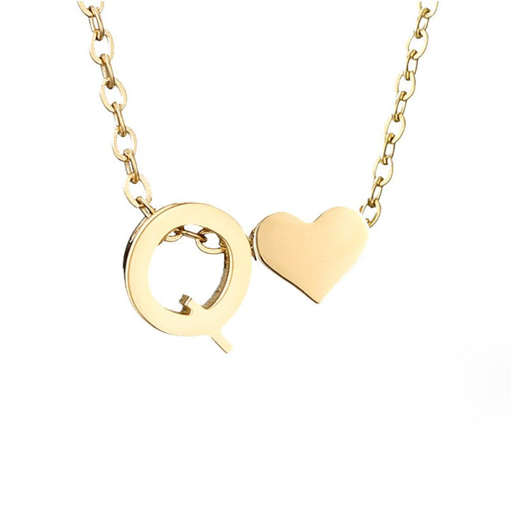 Collar dorado Amor Eterno y Hoja