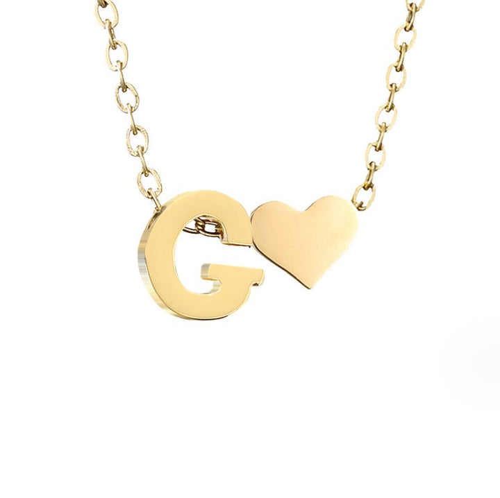 Collar dorado Amor Eterno y Hoja