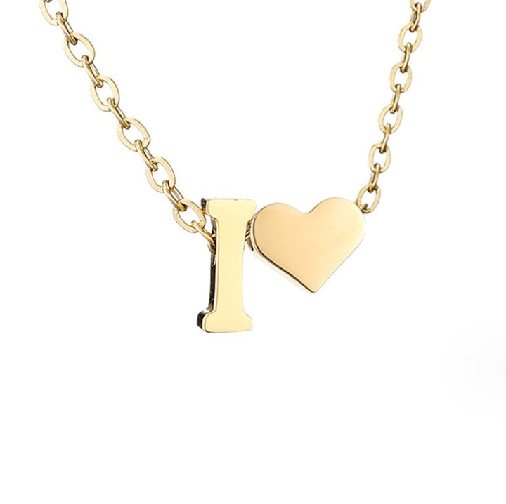 Collar dorado Amor Eterno y Hoja