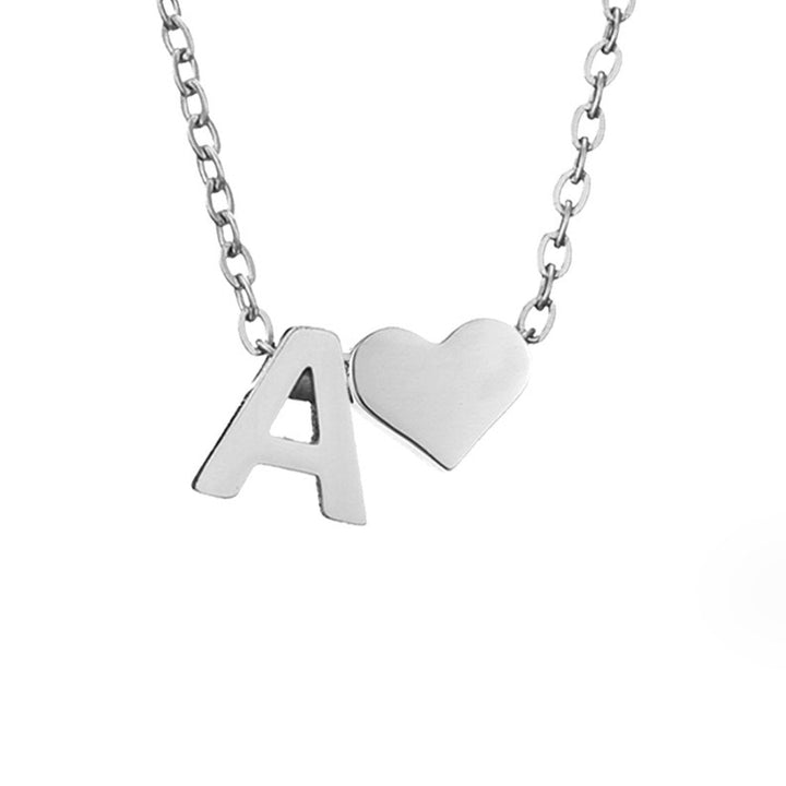 Collar plateado Amor Eterno y Hoja