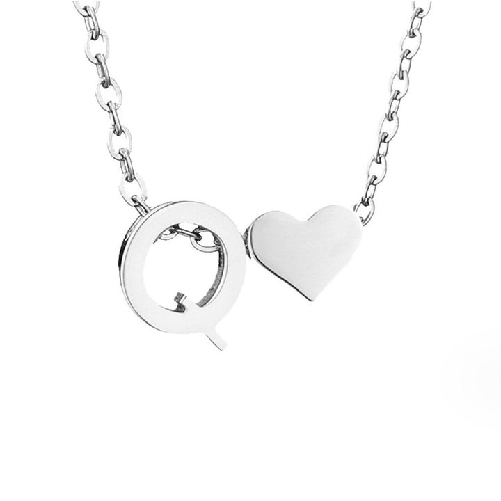 Collar plateado Amor Eterno y Hoja