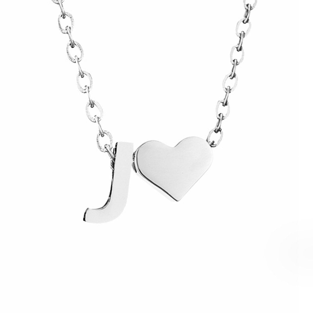 Collar plateado Amor Eterno y Hoja