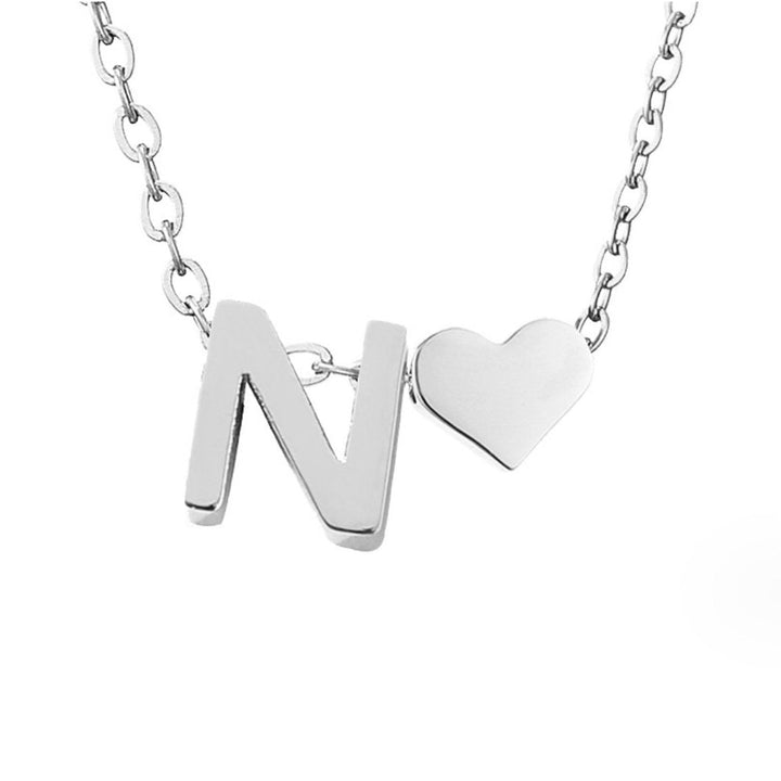 Collar plateado Amor Eterno y Hoja