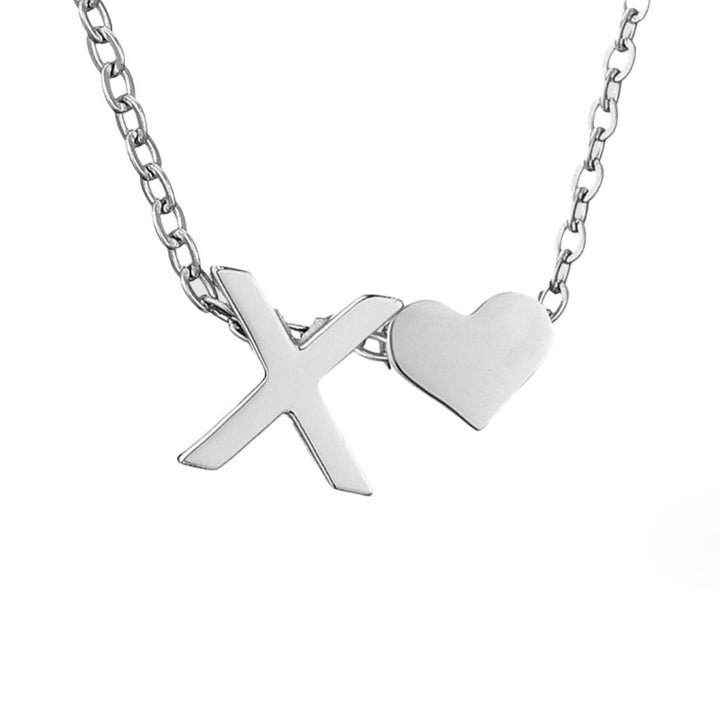Collar plateado Amor Eterno y Hoja