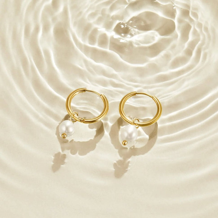 Pendientes Bella de perlas de agua dulce