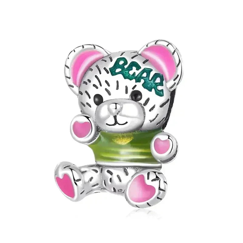 Colgante de oso peludo